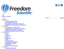 Tablet Screenshot of freedomscientific.com