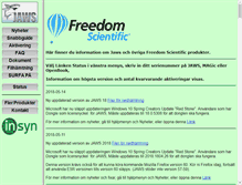 Tablet Screenshot of freedomscientific.se